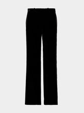 Fendi Black Cotton Velvet Tailored Trousers