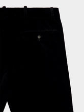 Fendi Black Cotton Velvet Tailored Trousers