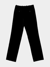 Fendi Black Cotton Velvet Tailored Trousers