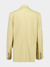 Ami Paris Lime Green Wool Single-Breasted Blazer