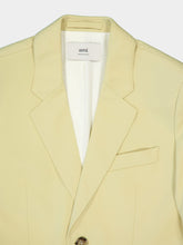 Ami Paris Lime Green Wool Single-Breasted Blazer