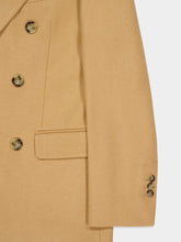 Ami Paris Camel Wool Double-Breasted Oversized Jacket