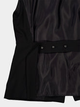 Ami Paris Black Wool Tailored Waistcoat