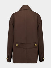 Ami Paris Brown Short Belted Coat
