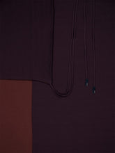 Fendi Dark Purple Draped Jersey Dress