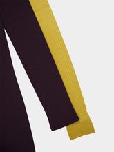 Fendi Dark Purple Draped Jersey Dress