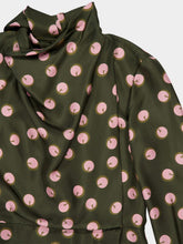 Fendi Green Printed Silk Dress