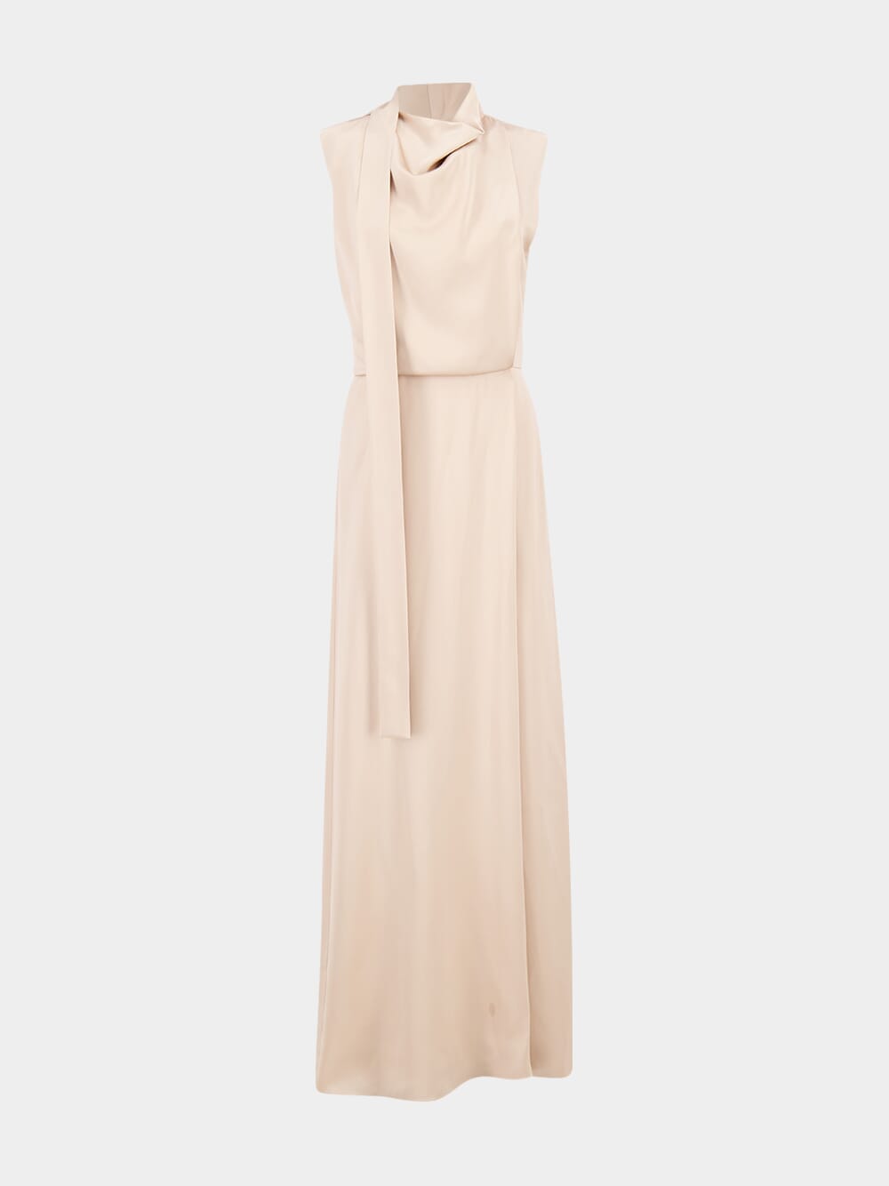 Champagne Silk Long Dress