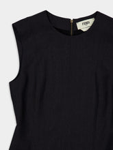 Fendi Dark Grey Wool Midi Dress