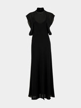 Fendi Black Silk Georgette Maxi Dress