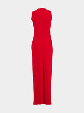 Ami Paris Poppy Red Long Straight Dress