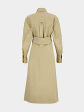 Ami Paris Beige Cotton Fitted Shirt Dress