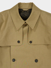 Fendi Beige Double-Breasted Trench Coat