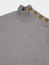 Balmain Grey Eco-Cashmere Jumper Dress