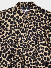 Balmain Leopard Print Ruffled Shirt