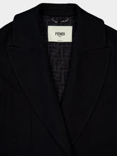 Fendi FF Black Wool Coat