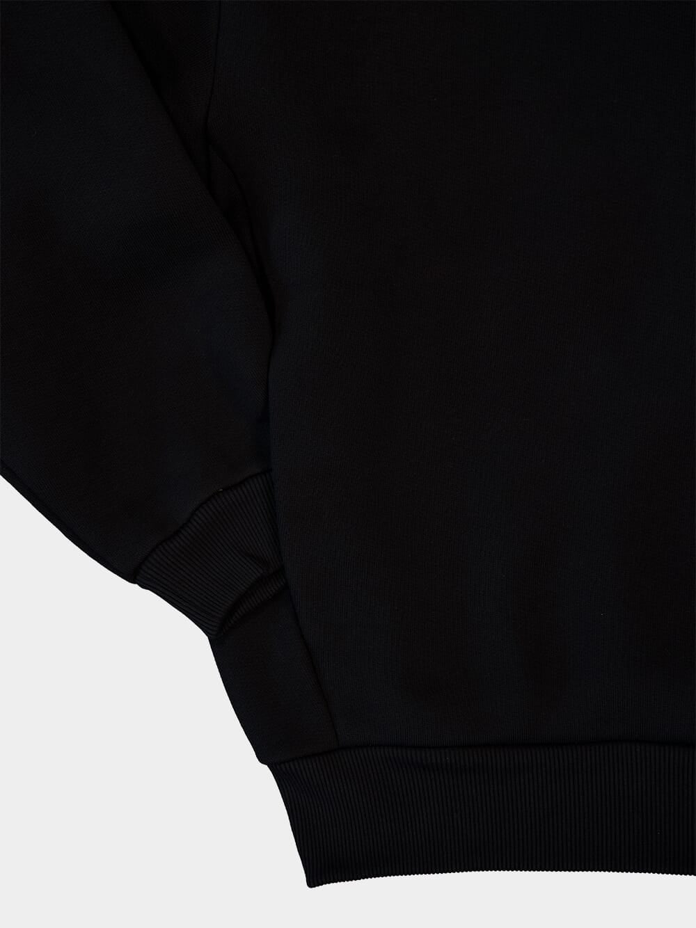 Black Fleece Half-Zip Sweatshirt