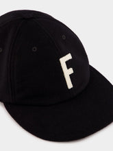 Fear Of God Black Wool Baseball Cap with Felt Letter