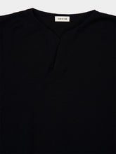 Fear Of God Black Merino Wool Knit Henley Sweater
