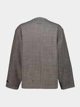 Fear Of God Grey Virgin Wool Lapelless Jacket