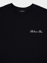 Balmain Black Embroidered Signature T-shirt