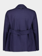 Fendi Blue Wool Jacket