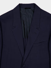 Fendi Dark Blue Wool Canvas Blazer