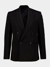 Fendi Black Double-Breasted Wool Blazer