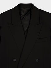 Fendi Black Double-Breasted Wool Blazer
