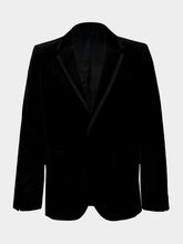 Fendi Black Velvet Tuxedo Blazer