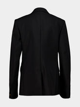Fendi Black Kid Mohair Single-Breasted Blazer