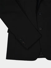 Fendi Black Kid Mohair Single-Breasted Blazer