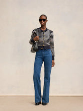 Ami Paris Navy Striped Sailor Cardigan
