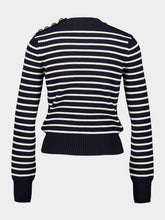 Ami Paris Navy Striped Sailor Sweater