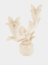 Jean Roger Glossy White Flambeaux Small Candle Holder