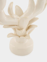 Jean Roger Glossy White Flambeaux Small Candle Holder