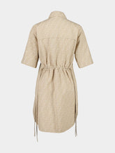 Fendi Beige FF Chambray Shirt Dress