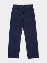 Fendi Blue Straight-Leg Logo Jeans