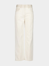 Fendi White Regular-Fit FF Denim Jeans