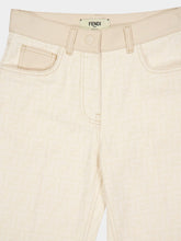 Fendi White Regular-Fit FF Denim Jeans