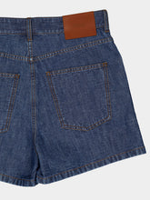 Fendi Navy Blue FF Chambray Denim Shorts