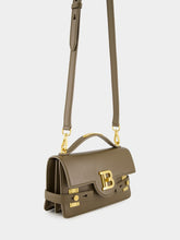 Balmain Khaki B-Buzz 24 Leather Bag