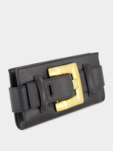 Balmain Black Anthem Calfskin Clutch Bag