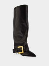 Balmain Black Anthem Calfskin Boots