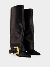 Balmain Black Anthem Calfskin Boots