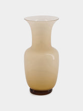 Venini Beige Opalino 22 Glass Vase