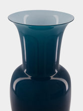 Venini Blue Opalino 36 Glass Vase