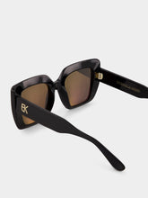Emmanuelle Khanh Glossy Noir Foxy Sunglasses