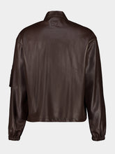 Fendi Dark Brown Perforated Nappa Leather Blouson
