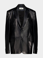 Fendi Black Nappa Leather Blazer